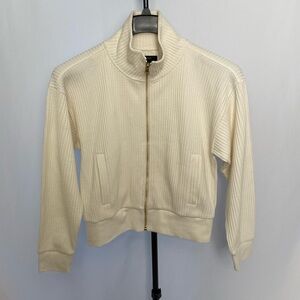 J.crew NWOT Cotton full zip knit sweater jacket